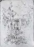 Carl Larsson Esbjorn with his Very Own Apple Tree oil painting
